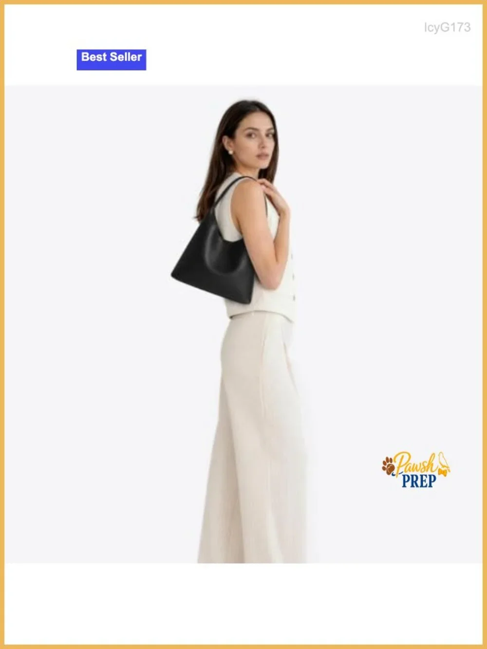 Slouchy Hobo Shoulder Bag for Women Vegan Leather Small Purse Compact Everyday